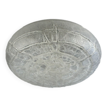 60s 70s ceiling lamp Plafoniere Ice Glass Doria Germany Space Age Design