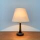 Vintage Danish table lamp model Fleur in glass by Michael Bang for Holmegaard, 1970s.