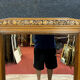 Mirror art Deco era in walnut patina blonde patina