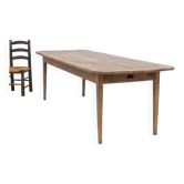 Ancienne table de ferme en chêne – XIXe siècle