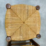 Pair of mulched stools style neo rustic wood