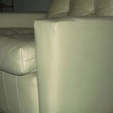 Mid century leather lounge chair after Florence Knoll, 1950s-60s