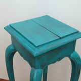 Large blue wood sellette