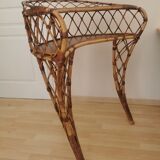 rattan console or dressing table
