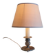 Table lamp in tin, candlestick shape - mid 20th century.
