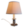 Table lamp in tin, candlestick shape - mid 20th century.