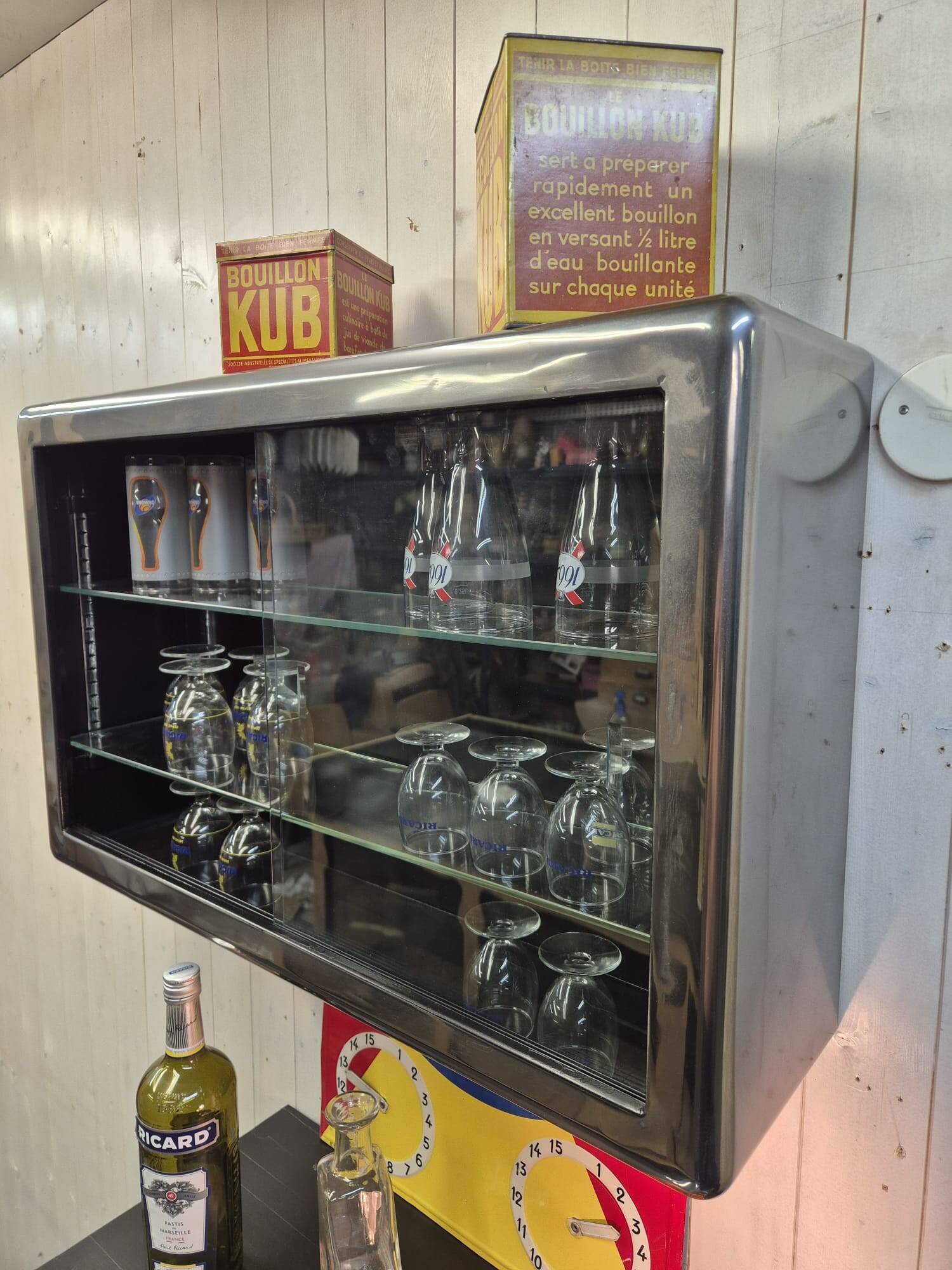 Old pharmacy display cabinet