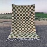 Traditional handmade pure wool rug, size 100 x 200 cm