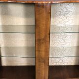 Walnut chippendale showcase - 1930s