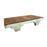 Industrial wooden coffee table