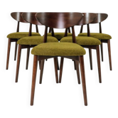 Scandinavian dining chairs set of 10 sauvage green bouclé