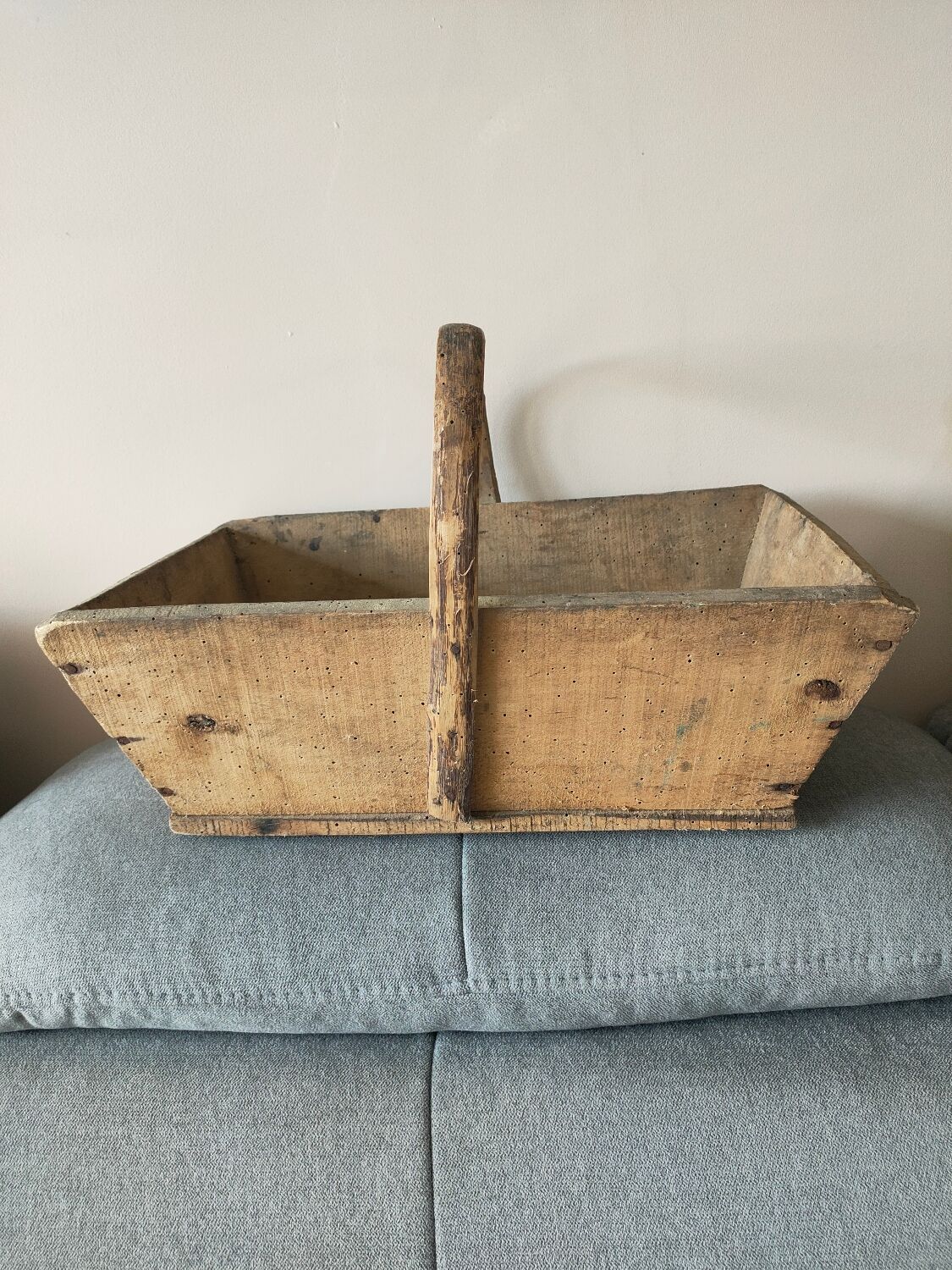 Old wooden basket