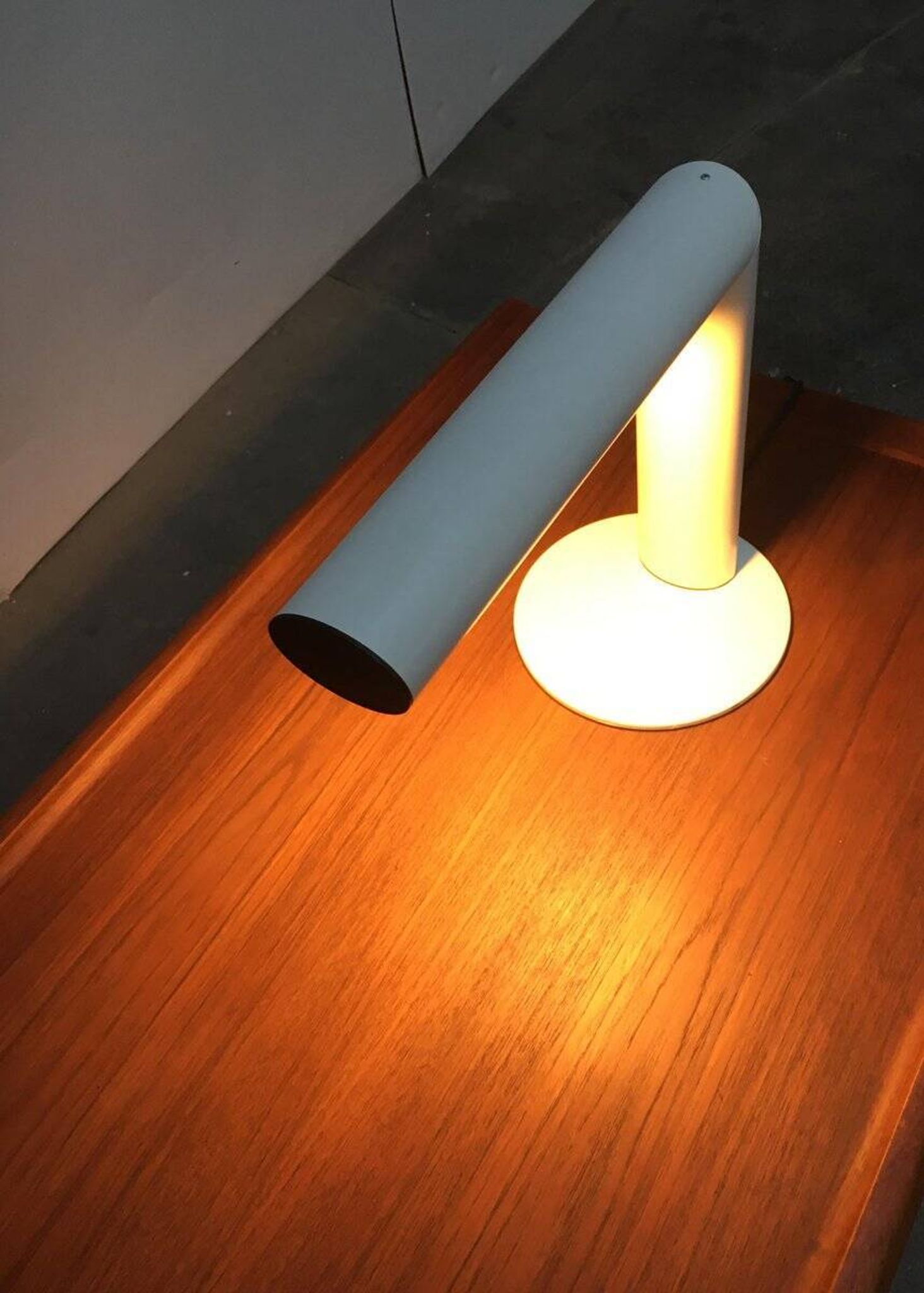 Lampe de table minimaliste en métal allemand de Brendel Leuchten, années 1970