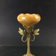 Art Nouveau Cup in Bronze & Porcelain
