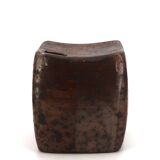 Impressive modernist vase in pyrite stoneware, La Borne, 1970s