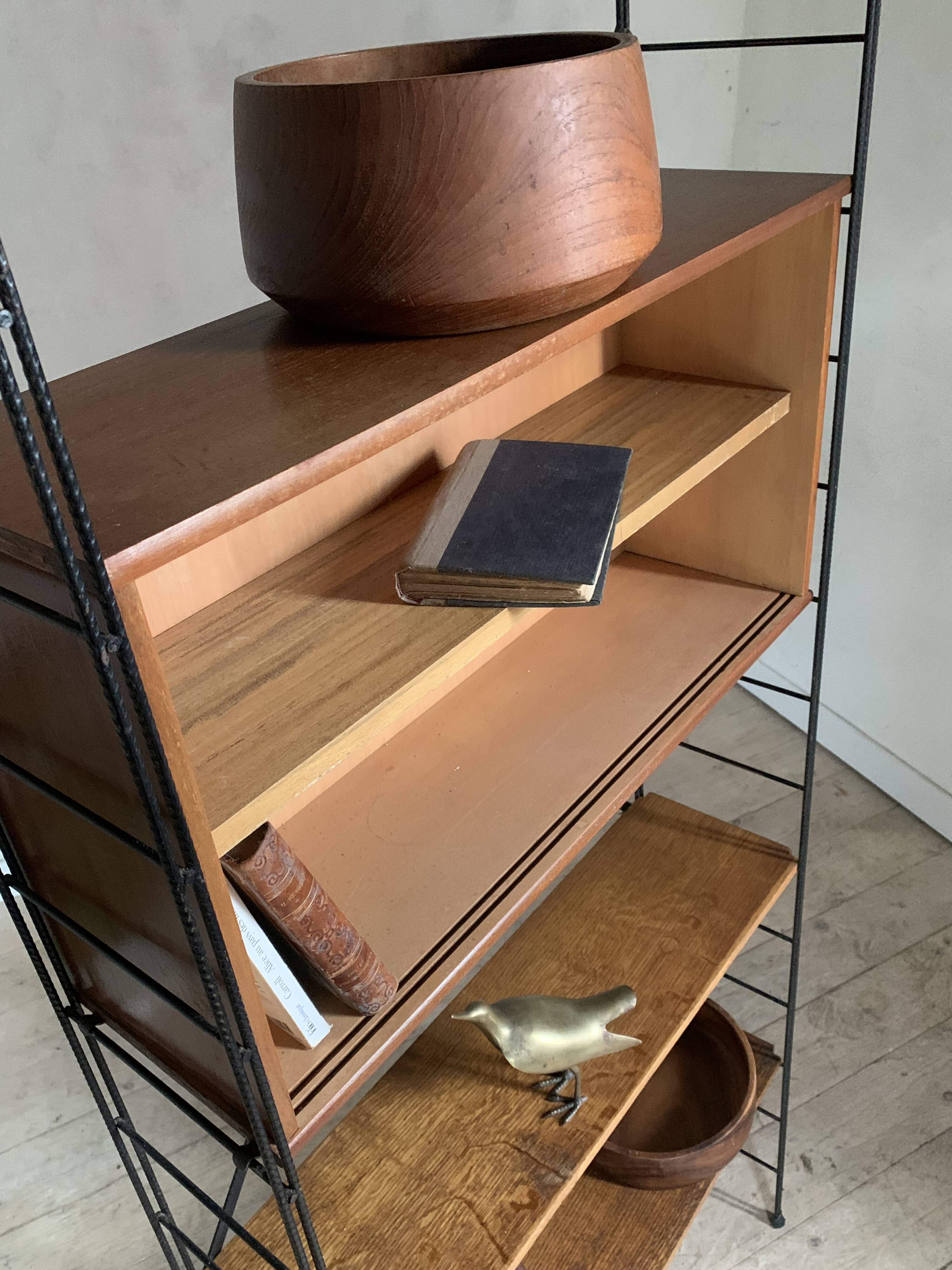 Vintage string style freestanding bookcase