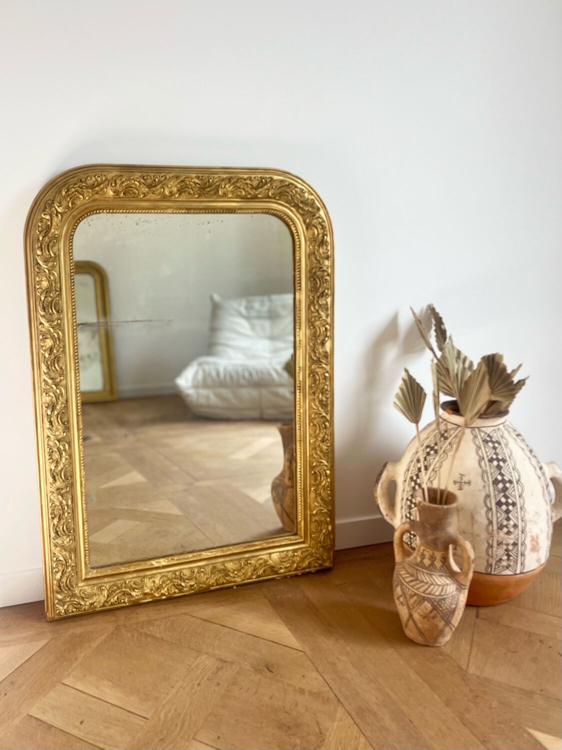 Antique mirror Louis Philippe 89x64