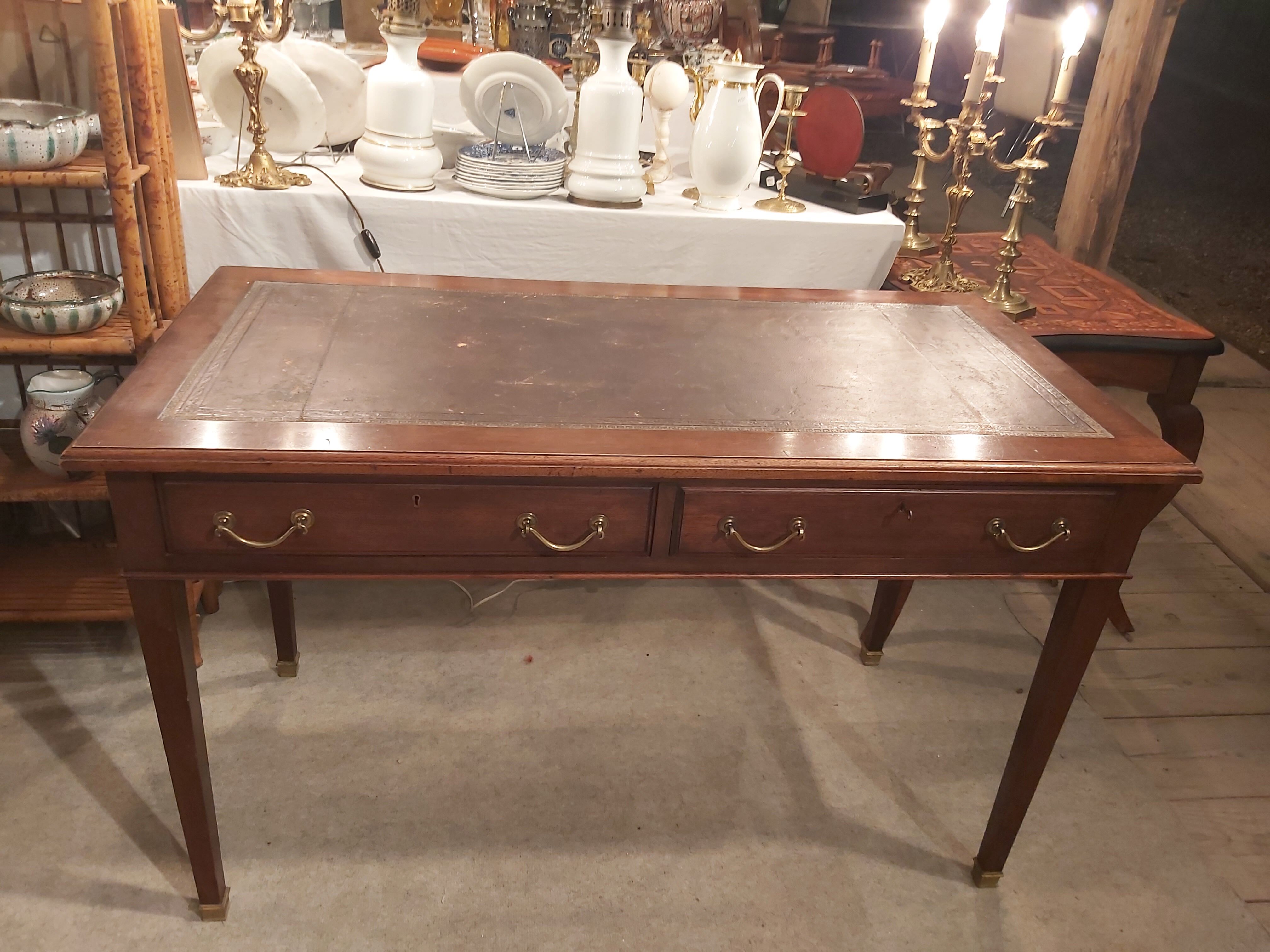 Mahogany flat desk