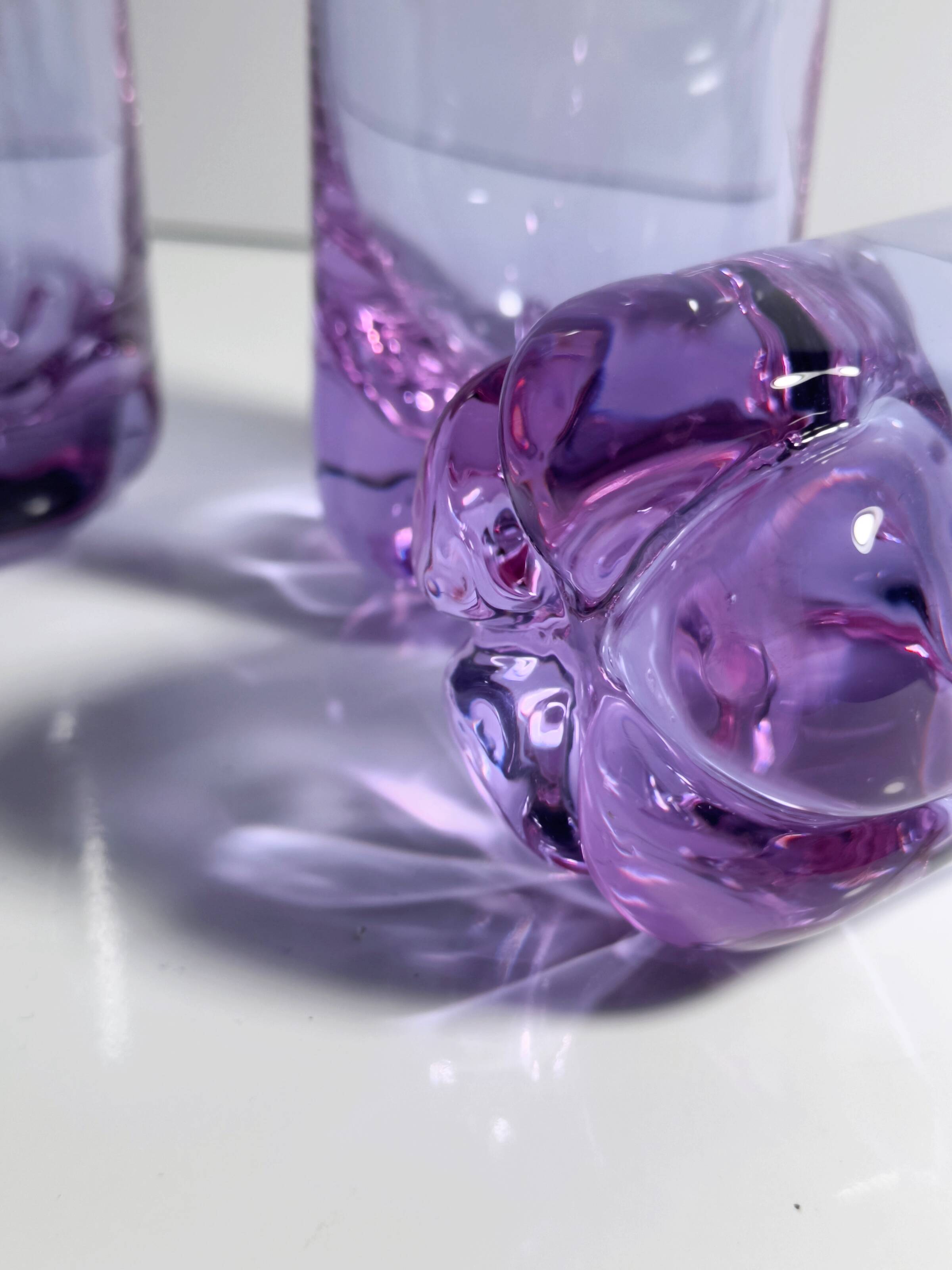 4 Alexandrite Glasses - Italy 1970s