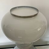 Vintage lamp in opaline and chrome metal