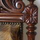 Walnut armchair in Neo-Renaissance style, 20th century.