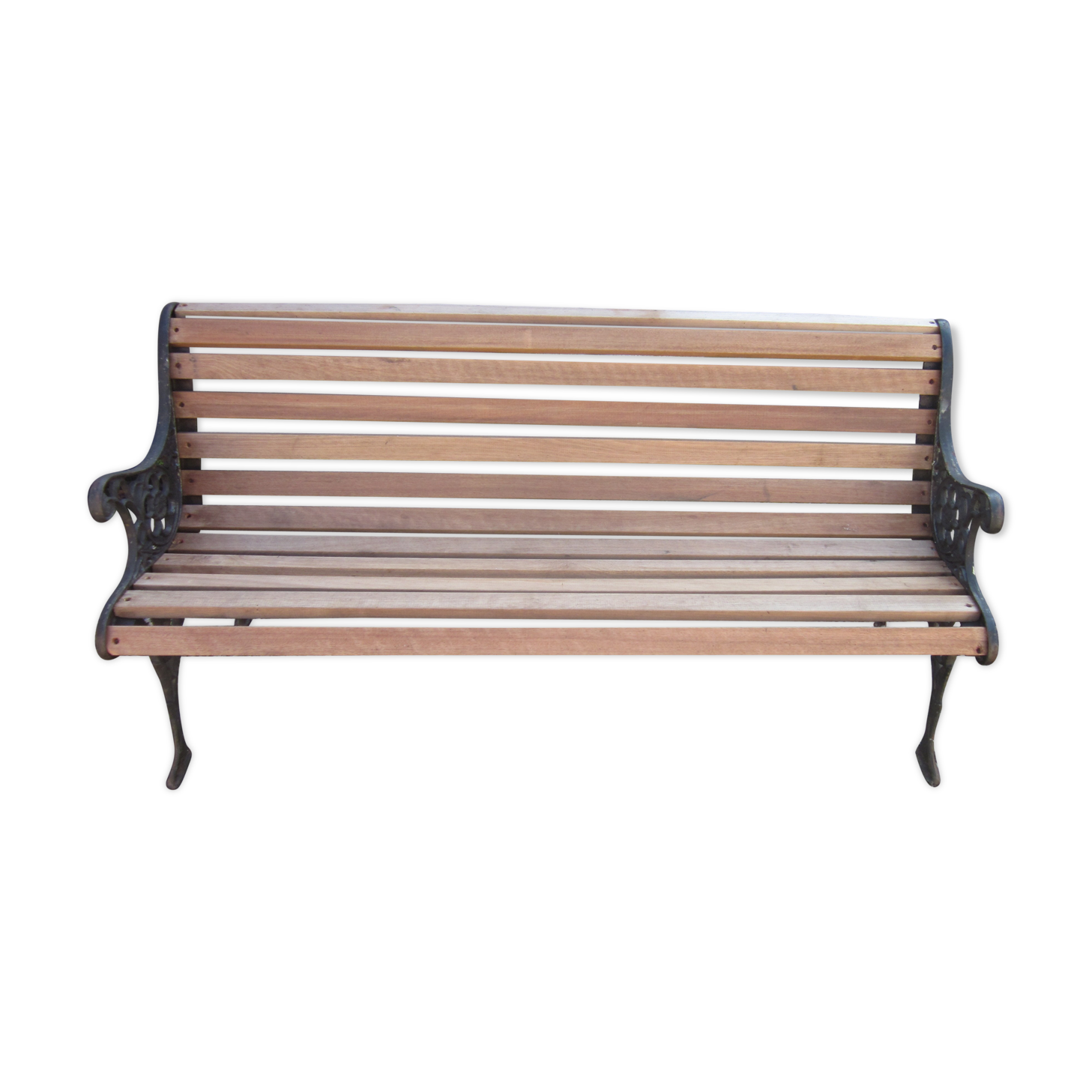Cast-iron garden bench