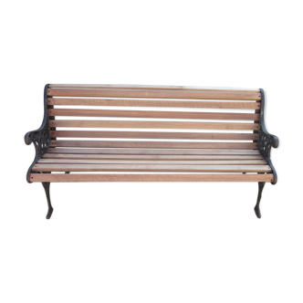 Cast-iron garden bench