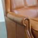Set of 2 leather wingback chairs