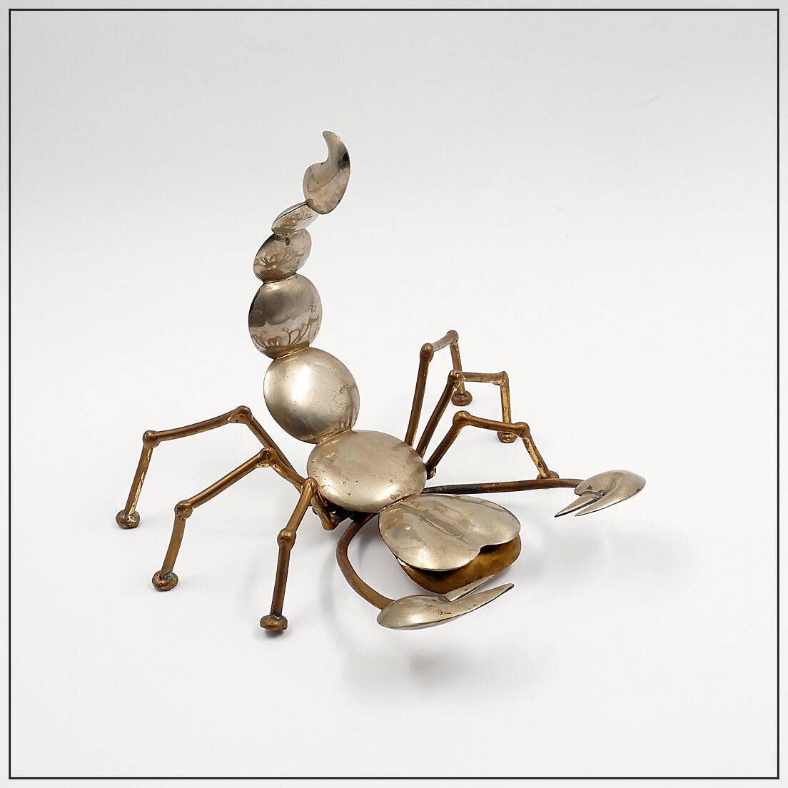 Brass and metal scorpion - 1970s