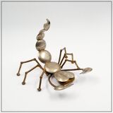 Brass and metal scorpion - 1970s