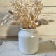 Vintage white stoneware pot
