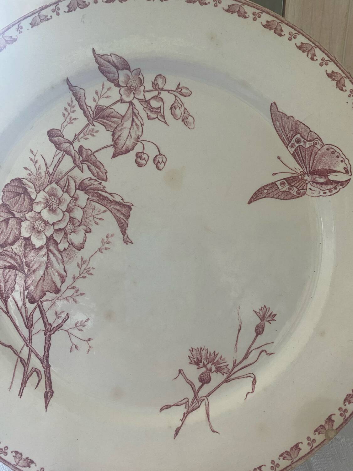 Carmen model flat plate stamped Sarreguemines