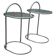 German chrome and glass bedside tables, 1981, set of 2