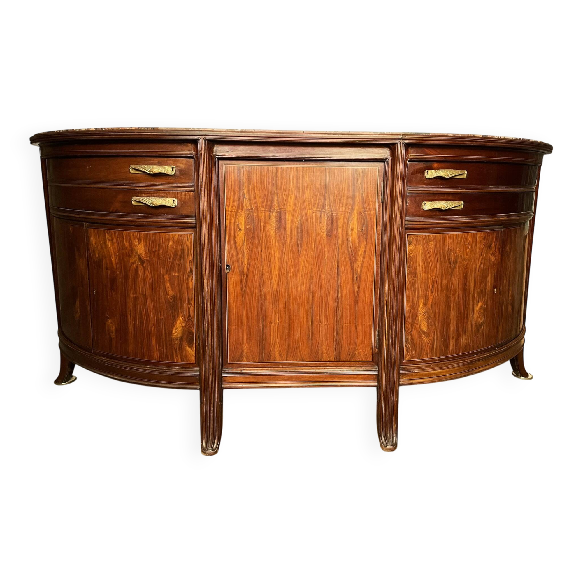 Maurice dufrene large curved sideboard exhibited at the 1911 art nouveau salon