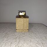travertine and brass lighter 1960 1970 italy