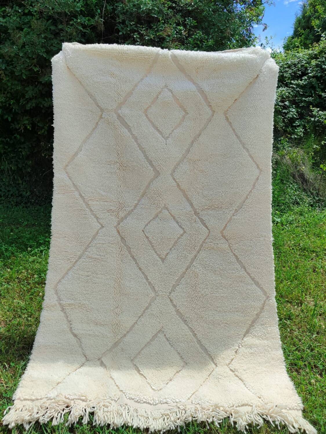 Beni Ourain Berber wool rug
