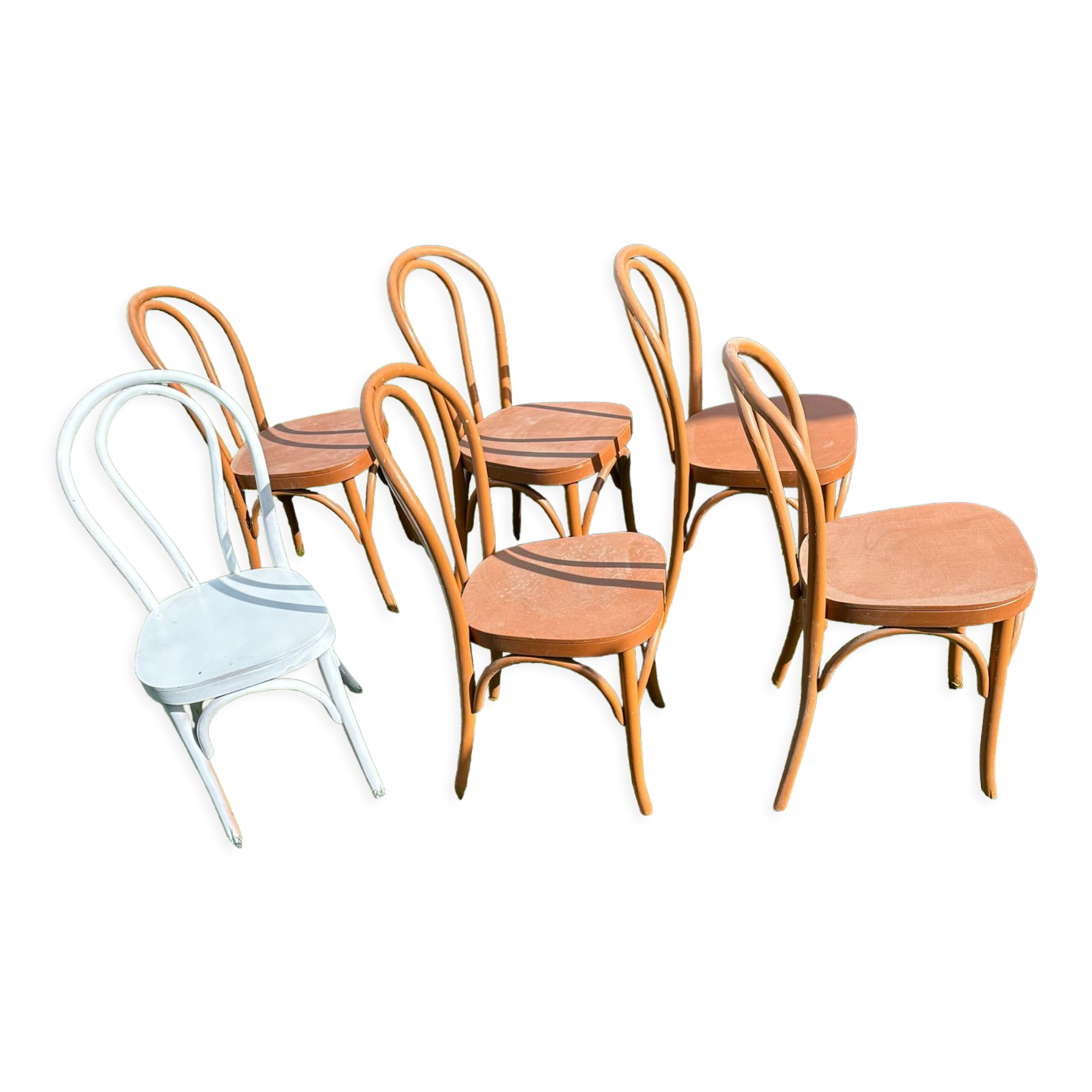 Set of 6 bistro chairs