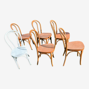 Set of 6 bistro chairs