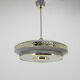 Space Age Metal Pendant by LUDIB Bratislava, Czechoslovakia, 1960's