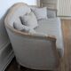 2 high-end Louis XV benches with poufs