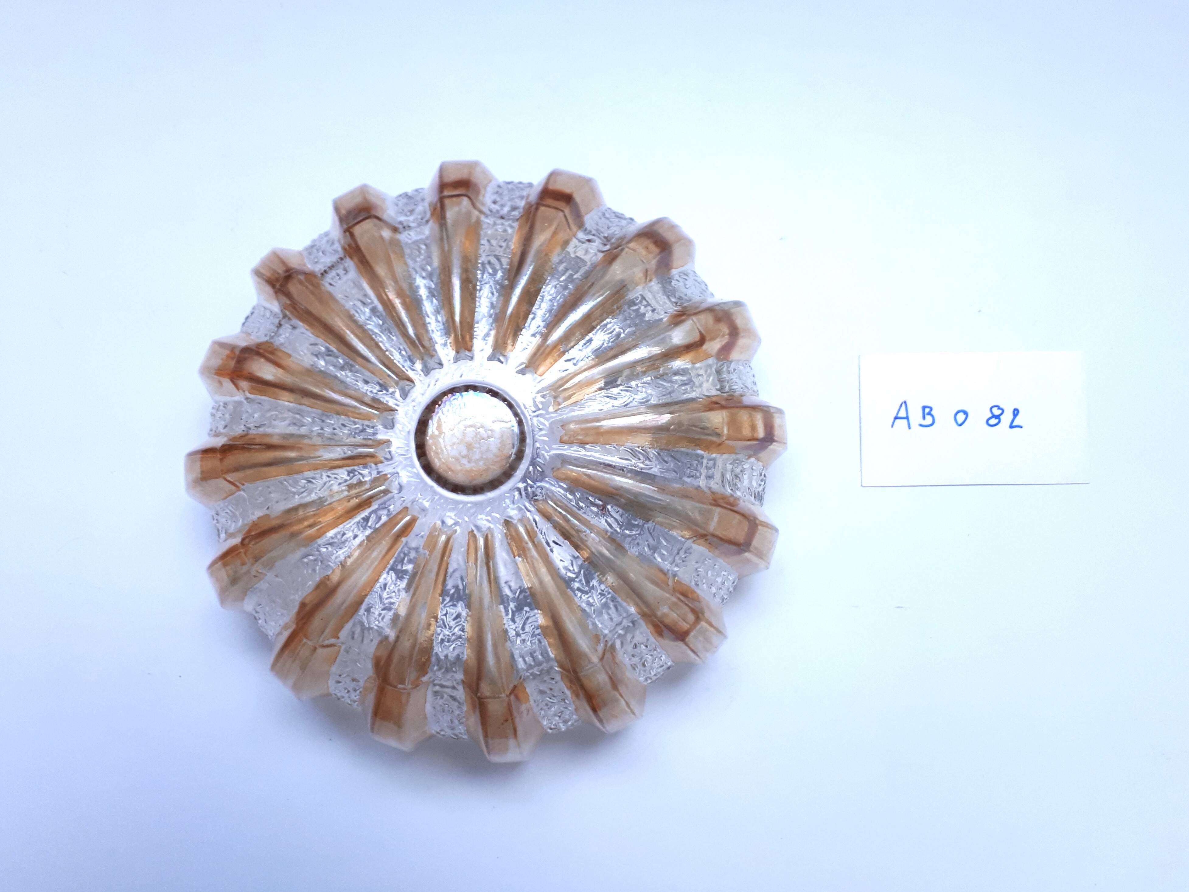 Typical 70s vintage ceiling light, sun