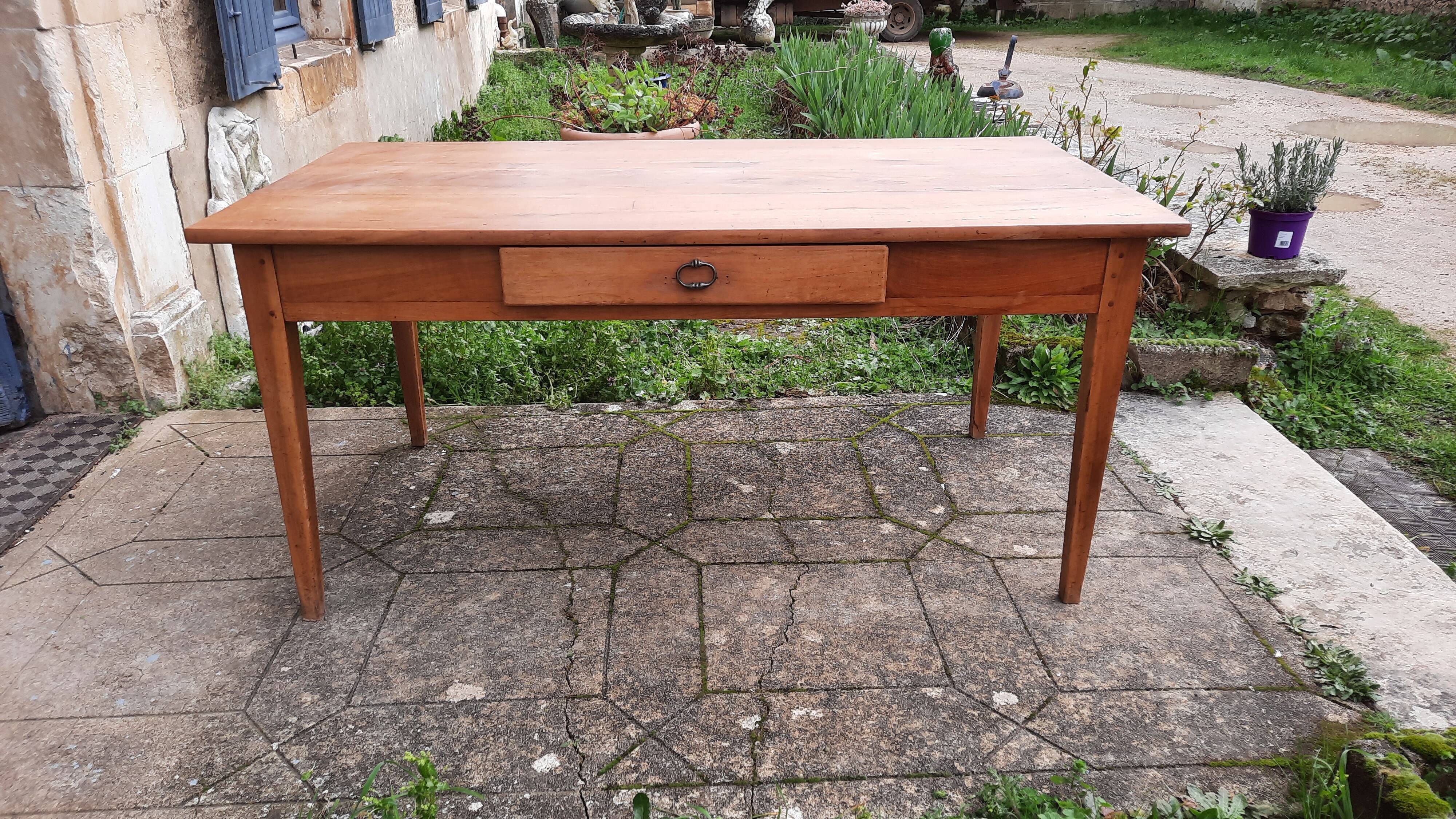 Cherry farm table