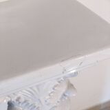 Corinthian column in white earthenware
