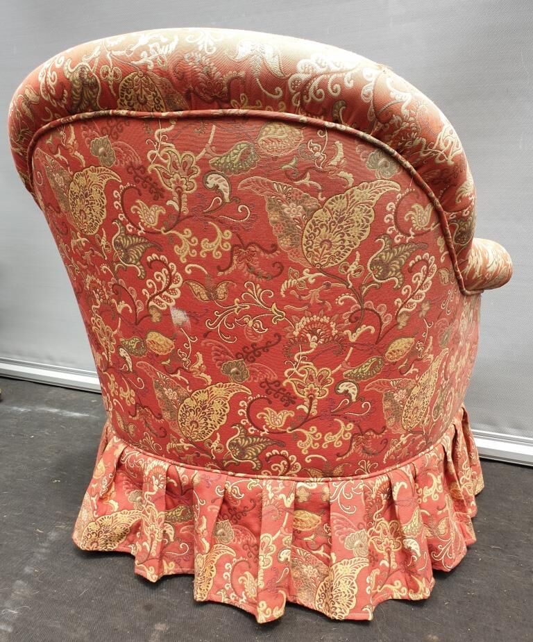 Toad armchair upholsterer cashmere fabric