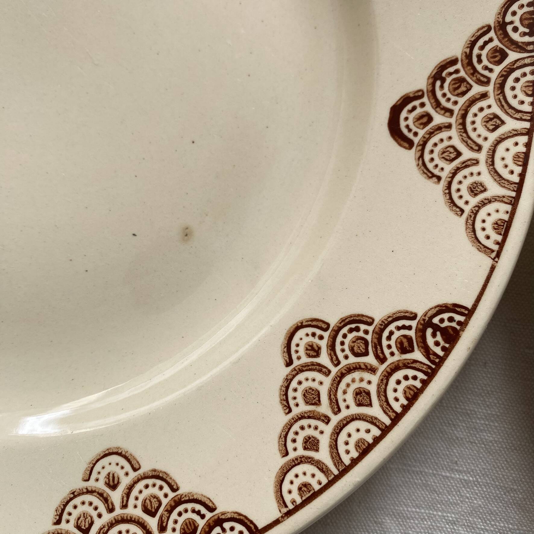 Art Deco flat plates St Amand