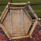70's bamboo coffee tables