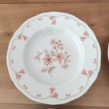 Set of 4 Limoges porcelain soup plates