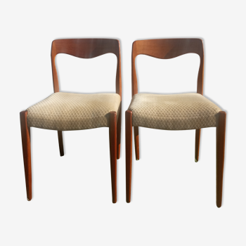 Chaises années 60 style scandinave