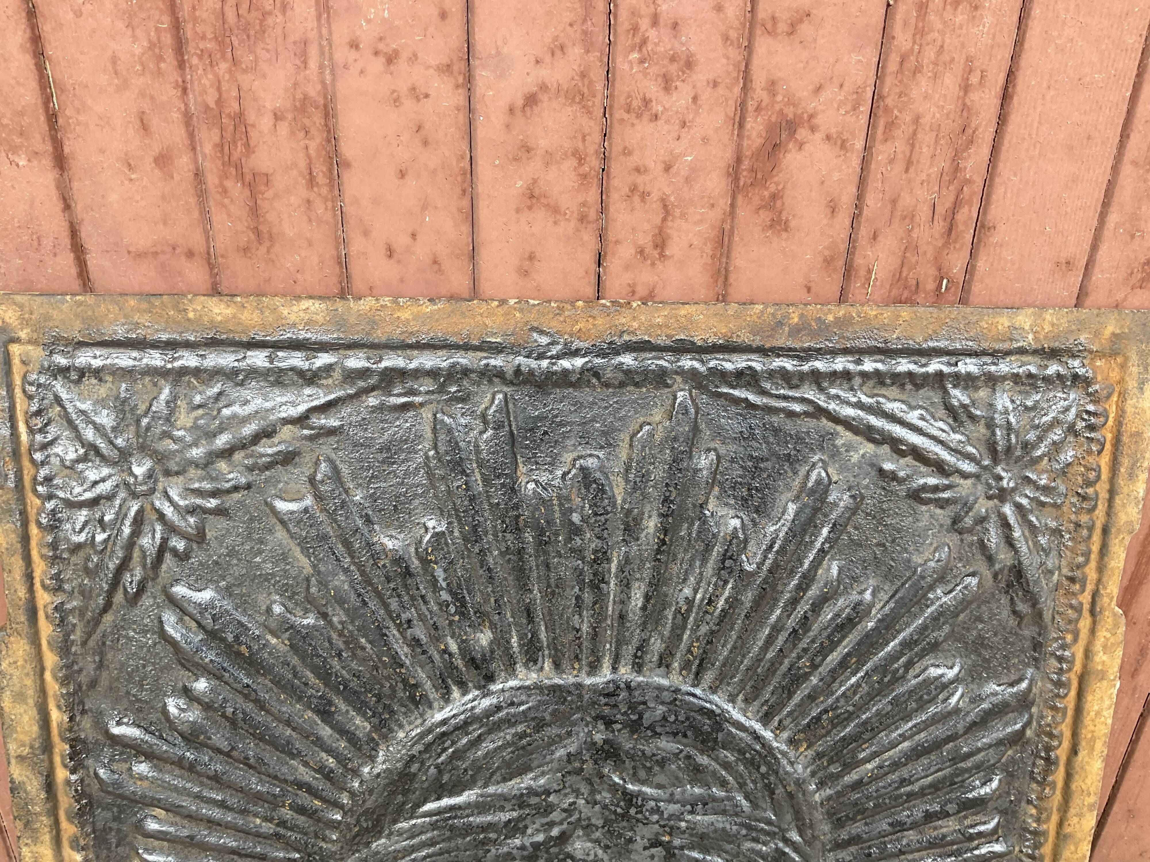 Fireplace plate