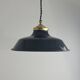 Old enamelled industrial workshop suspension 40 cm